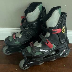 Bauer Black and Green Rollerblades